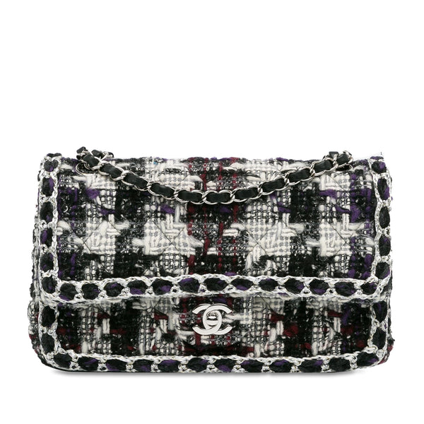 Chanel Medium Classic Tweed Double Flap (SHG-J5aO5L)