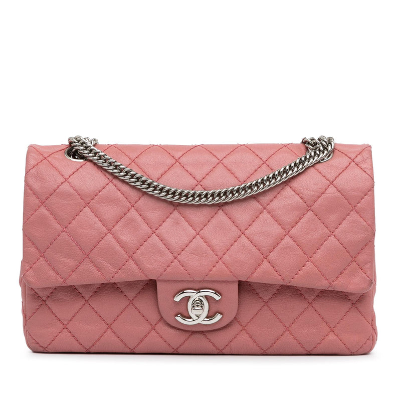 Chanel Medium Classic Washed Lambskin Bijoux Chain Double Flap (SHG-lfETi1)