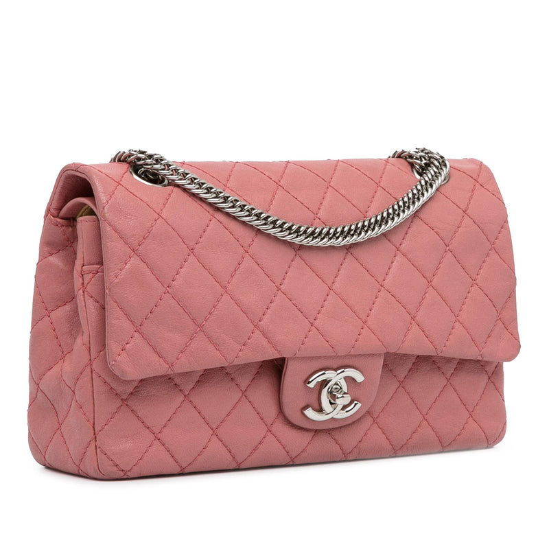 Chanel Medium Classic Washed Lambskin Bijoux Chain Double Flap (SHG-lfETi1)