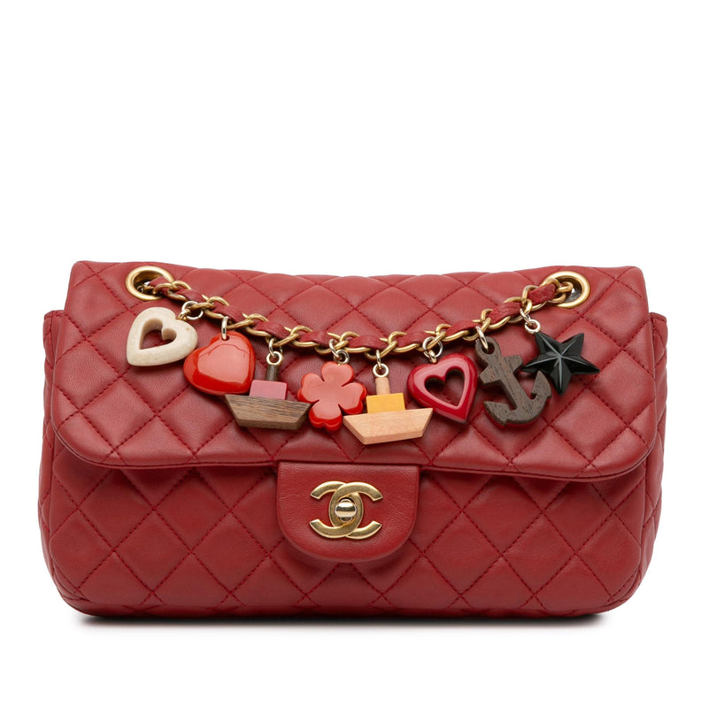 Chanel Medium Cruise Charm Lambskin Single Flap (SHG-eTHxYT)