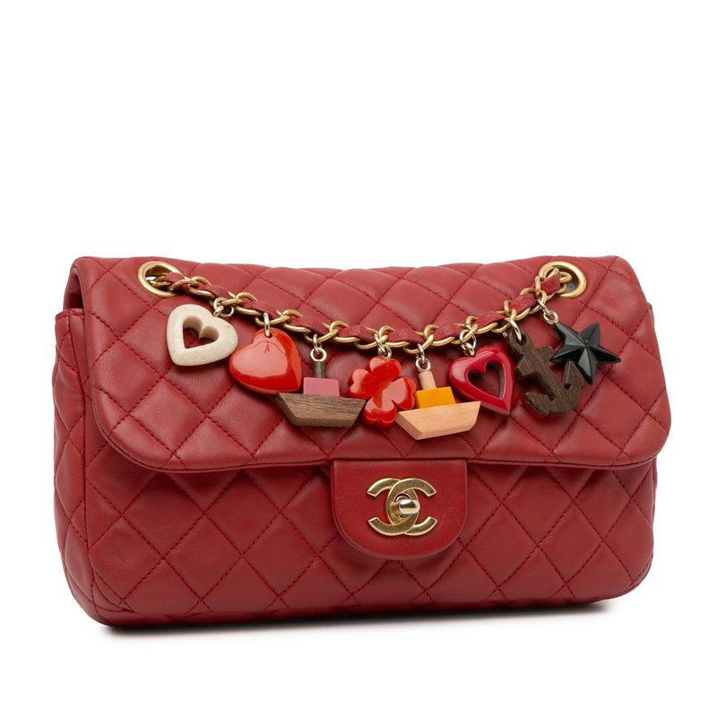 Chanel Medium Cruise Charm Lambskin Single Flap (SHG-eTHxYT)