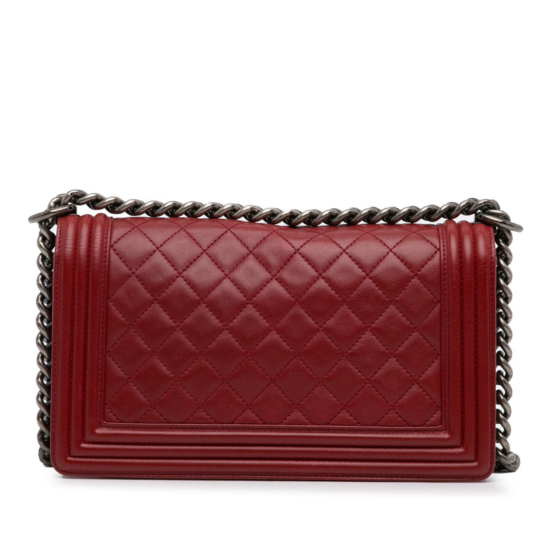 Chanel Medium Lambskin Boy Flap (SHG-a7Taya)