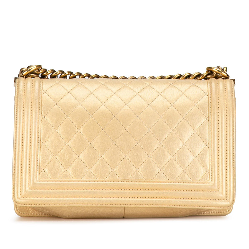 Chanel Medium Lambskin Boy Flap (SHG-DlBlUN)