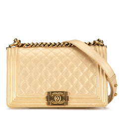 Chanel Medium Lambskin Boy Flap (SHG-DlBlUN)