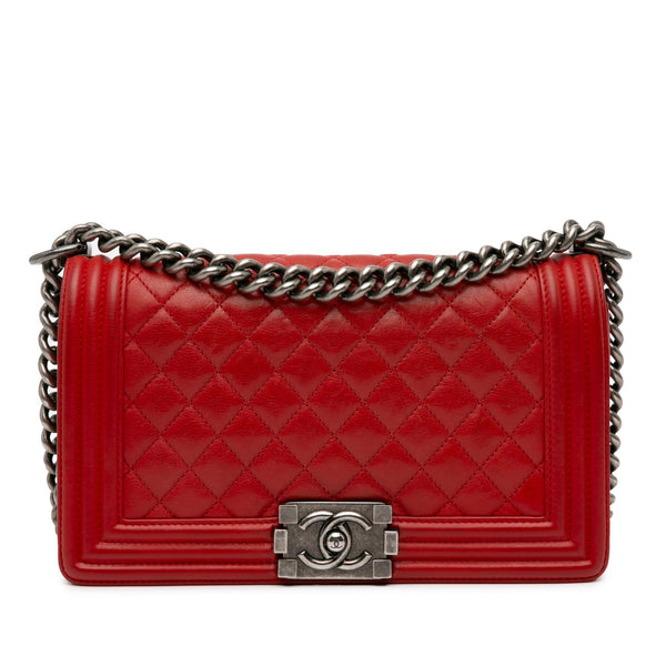 Chanel Medium Lambskin Boy Flap (SHG-INz5UJ)