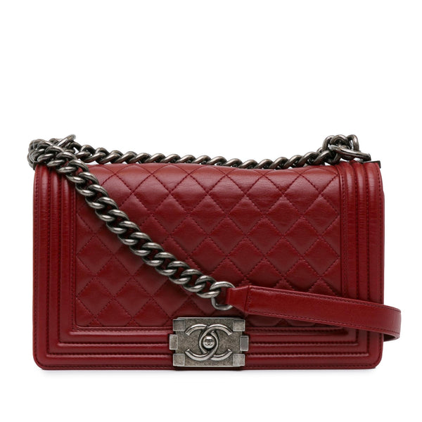 Chanel Medium Lambskin Boy Flap (SHG-29gpyo)