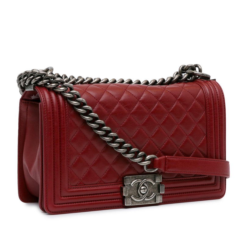 Chanel Medium Lambskin Boy Flap (SHG-29gpyo)