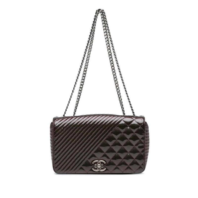 Chanel Medium Patent Coco Boy Flap (SHG-50WsUL)