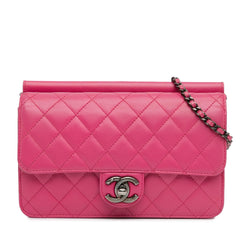 Chanel Medium Quilted Lambskin Crossing Times Flap (SHG-o371sl)