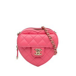 Chanel Mini CC in Love Heart Crossbody Bag (SHG-0Qf4HI)