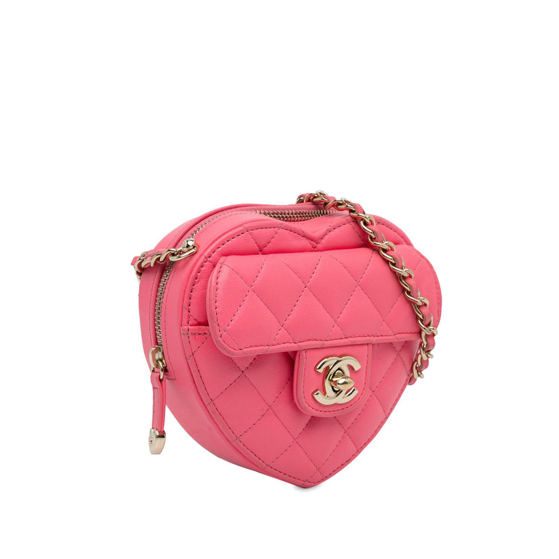 Chanel Mini CC in Love Heart Crossbody Bag (SHG-0Qf4HI)