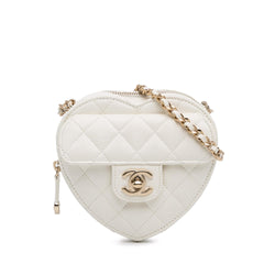 Chanel Mini CC in Love Heart Crossbody (SHG-RVQMkk)