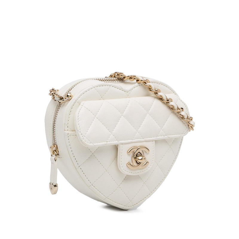 Chanel Mini CC in Love Heart Crossbody (SHG-RVQMkk)