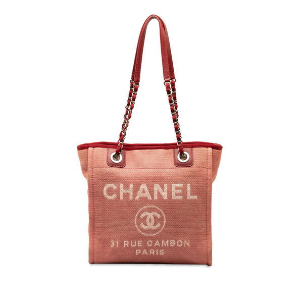 Chanel Mini Canvas Deauville Tote (SHG-SUS6M3)