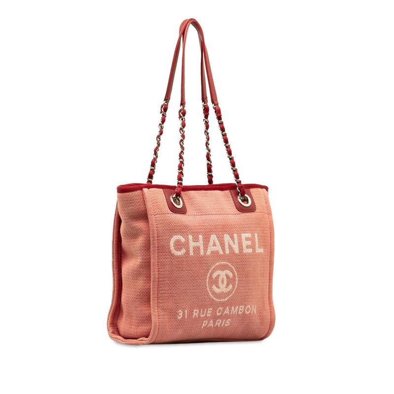 Chanel Mini Canvas Deauville Tote (SHG-SUS6M3)