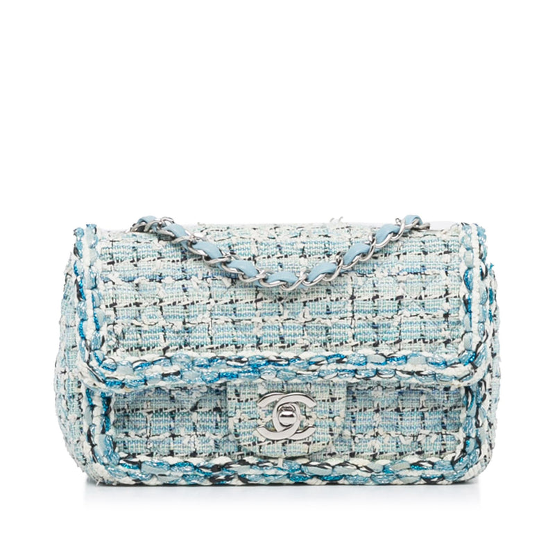 Chanel Tweed Small Gabrielle Bag - Blue Crossbody Bags, Handbags