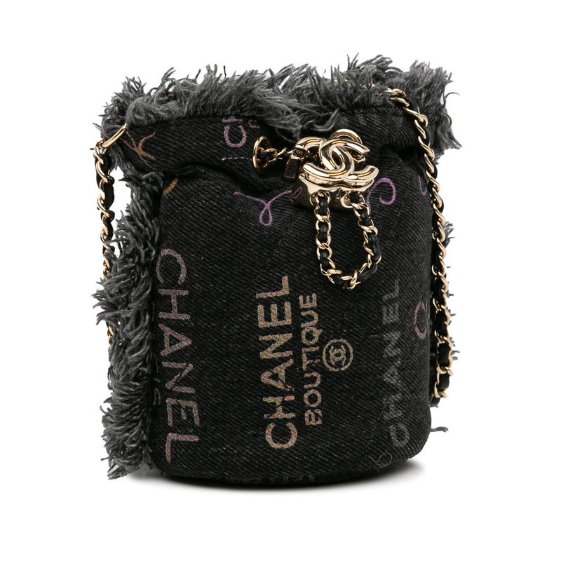 Chanel Mini Denim Mood Bucket with Chain (SHG-6D3bZs)