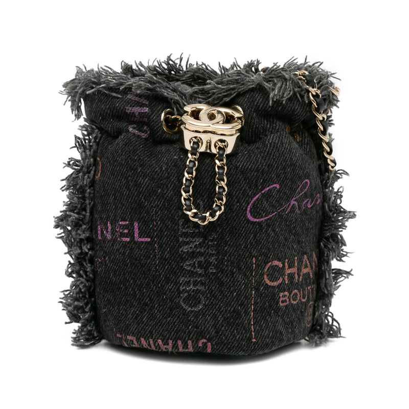 Chanel Mini Denim Mood Bucket with Chain (SHG-LvMq1k)