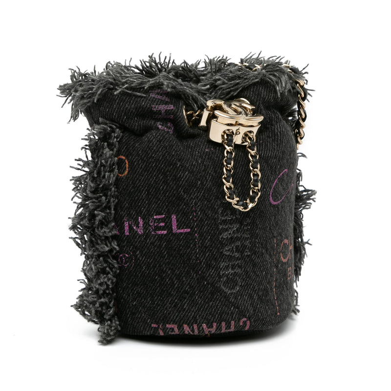 Chanel Mini Denim Mood Bucket with Chain (SHG-LvMq1k)