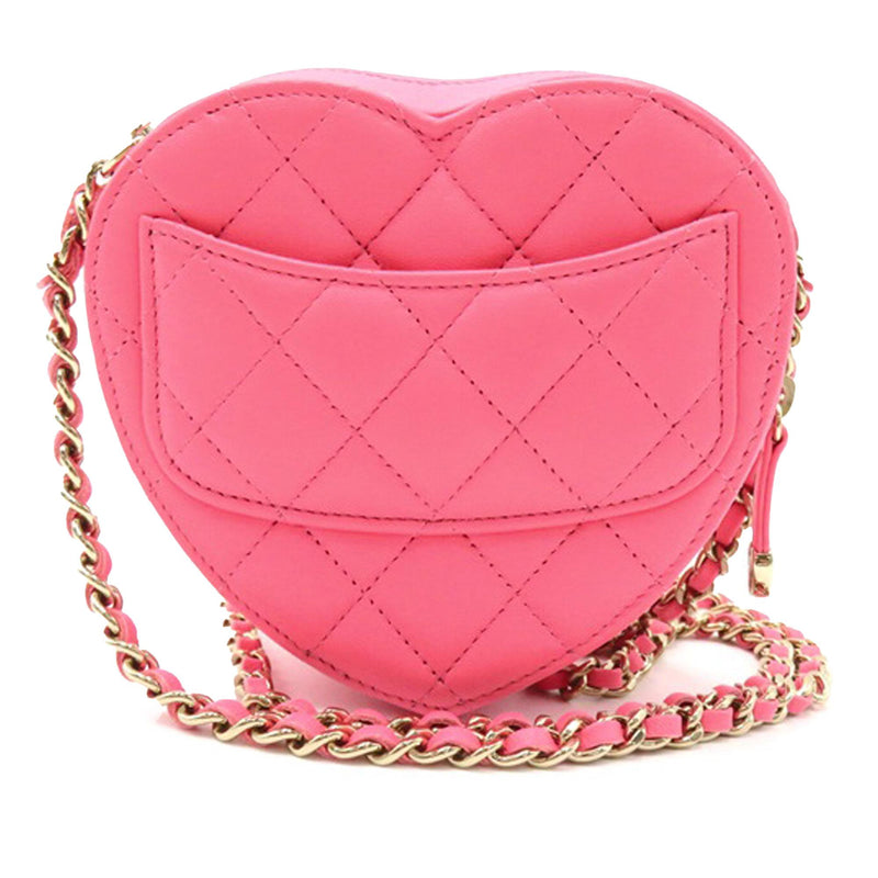 Chanel Mini Lambskin CC in Love Heart Crossbody (SHG-nERI6D)