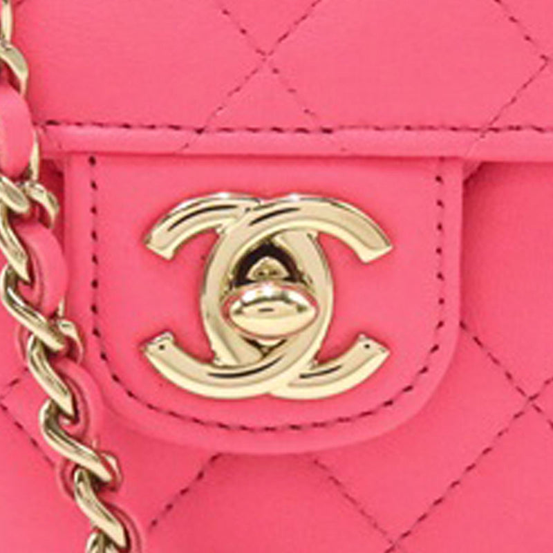 Chanel Mini Lambskin CC in Love Heart Crossbody (SHG-nERI6D)