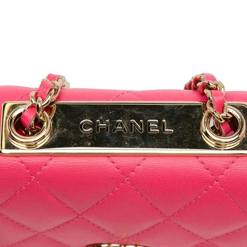 Chanel Mini Lambskin Trendy CC Clutch With Chain (SHG-DBlI5L)