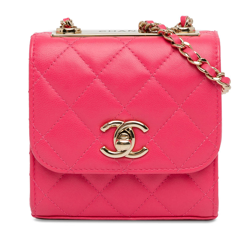 Chanel Mini Lambskin Trendy CC Clutch With Chain (SHG-DBlI5L)