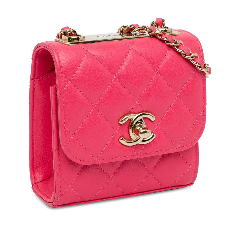 Chanel Mini Lambskin Trendy CC Clutch With Chain (SHG-DBlI5L)