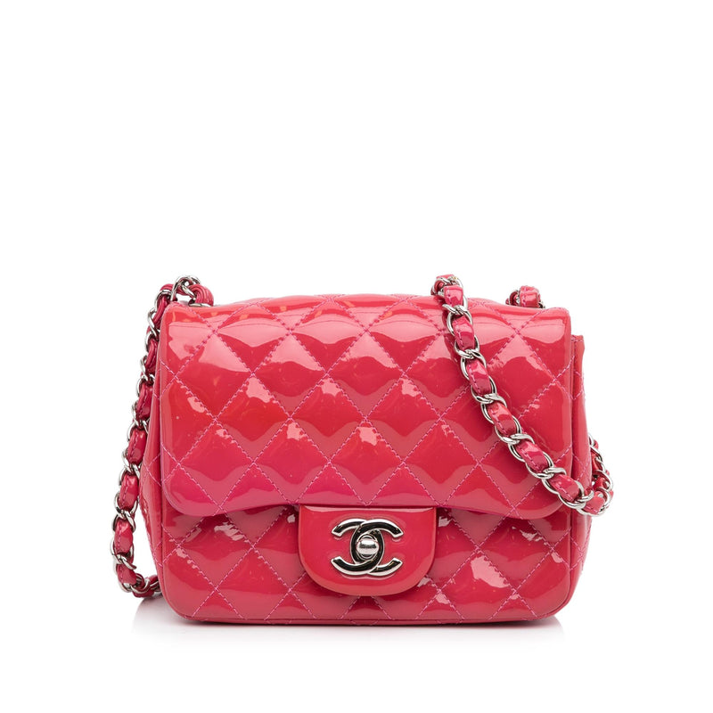 Chanel Mini Patent Classic Square Single Flap (SHG-sjboxu)