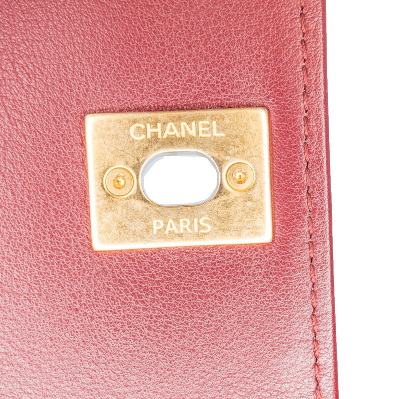 Chanel Mini Quilted Lambskin Pearl Chain Flap (SHG-EoPZT5)