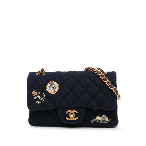 Chanel Mini Rectangular Classic Jersey Sailor Single Flap (SHG-7M1Kvp)