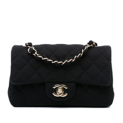 Chanel Mini Rectangular Classic Jersey Single Flap (SHG-ENFElV)