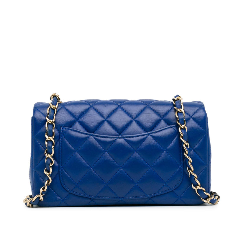 Chanel Mini Rectangular Classic Lambskin Single Flap (SHG-DyJzXS)