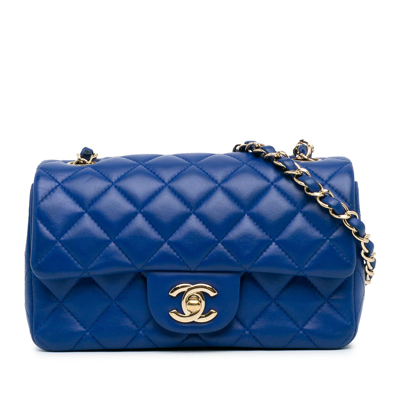 Chanel Mini Rectangular Classic Lambskin Single Flap (SHG-DyJzXS)