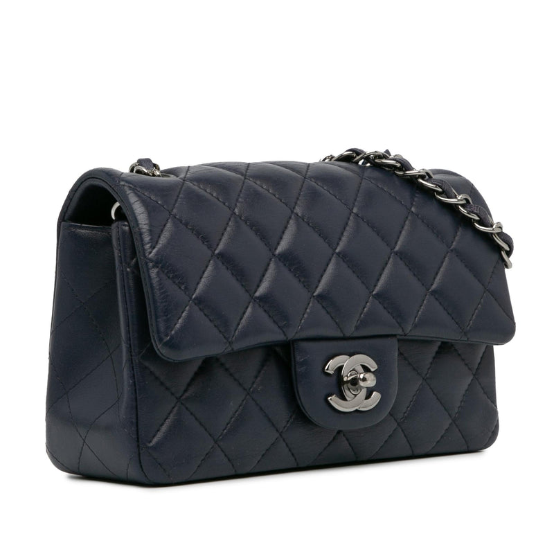 Chanel Mini Rectangular Classic Lambskin Single Flap (SHG-VhXRd6)