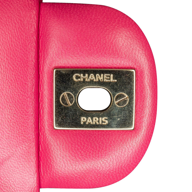 Chanel Mini Rectangular Classic Lambskin Single Flap (SHG-P8XmWm)