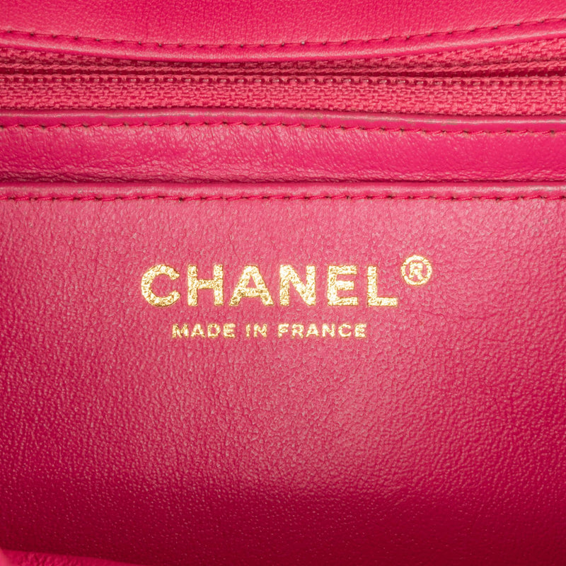 Chanel Mini Rectangular Classic Lambskin Single Flap (SHG-P8XmWm)