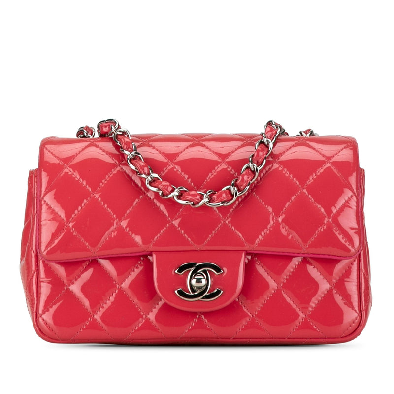 Chanel Mini Rectangular Classic Patent Single Flap (SHG-f5GKzQ)