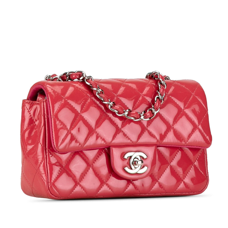 Chanel Mini Rectangular Classic Patent Single Flap (SHG-f5GKzQ)