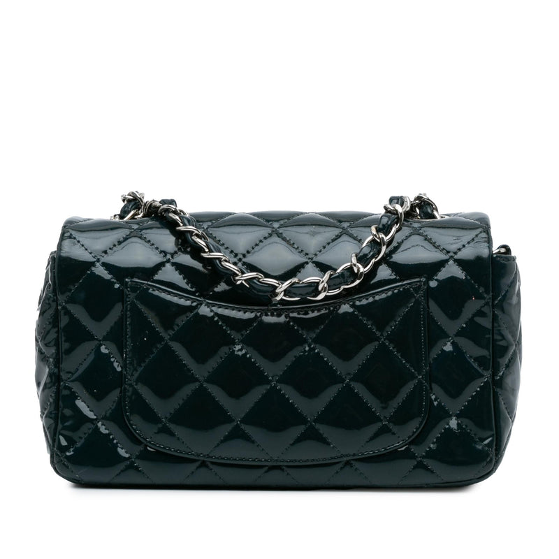 Chanel Mini Rectangular Classic Patent Single Flap (SHG-TPwrWV)