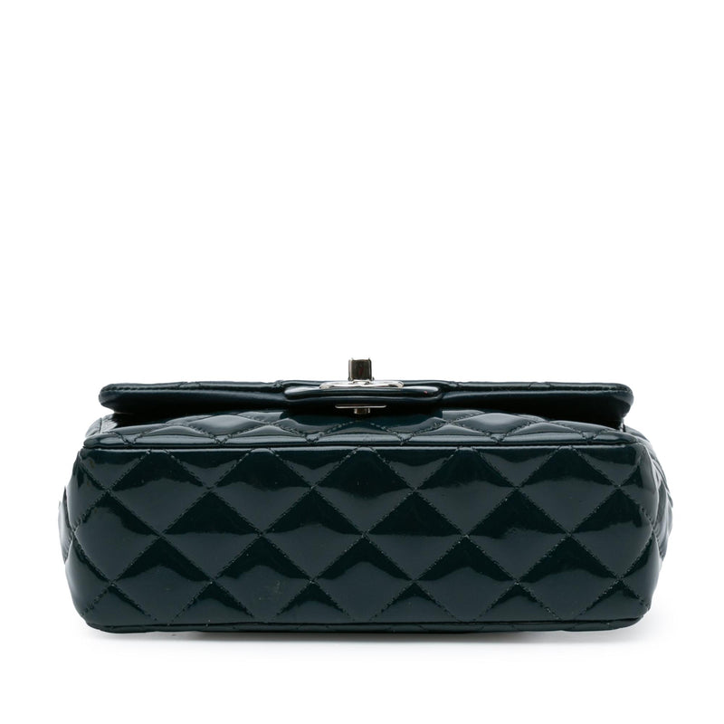 Chanel Mini Rectangular Classic Patent Single Flap (SHG-TPwrWV)