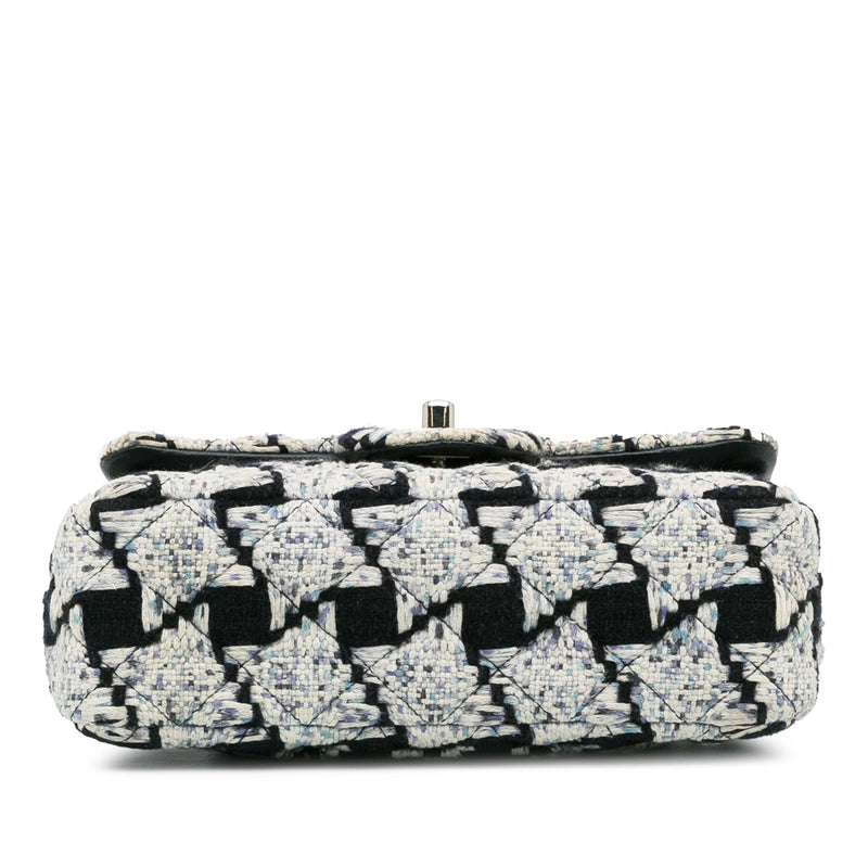 Chanel Mini Rectangular Classic Tweed Flap (SHG-lXzrIX)