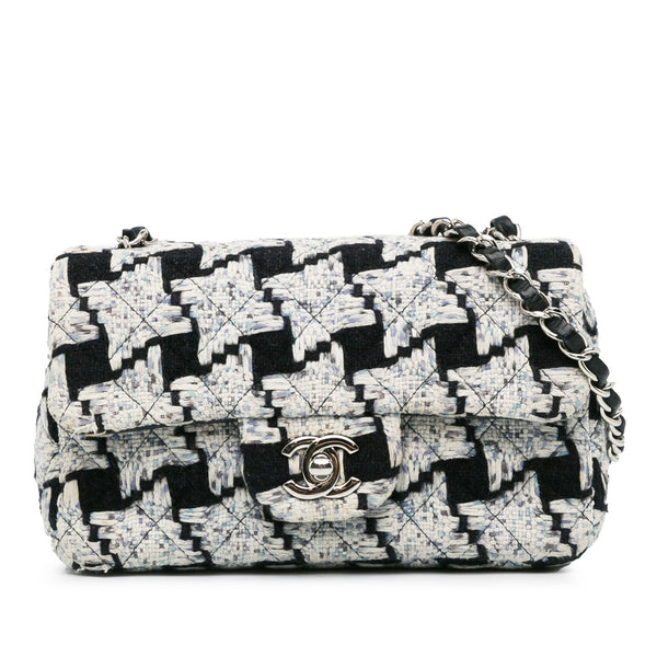 Chanel Mini Rectangular Classic Tweed Flap (SHG-lXzrIX)