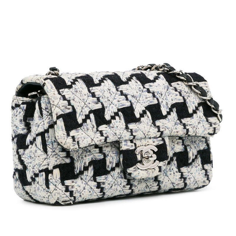 Chanel Mini Rectangular Classic Tweed Flap (SHG-lXzrIX)