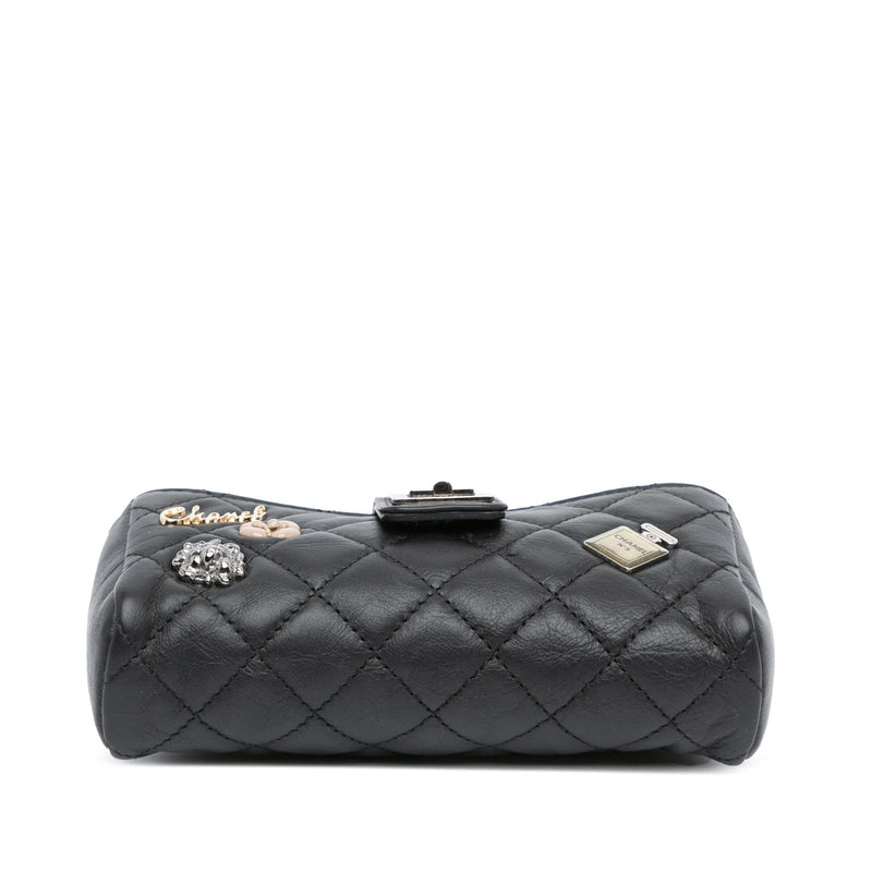 Chanel Mini Reissue 2.55 Quilted Calfskin Lucky Charms Clutch on Chain (SHG-uMLNK2)