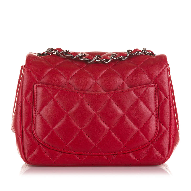 Chanel Quilted Lambskin Mini Square Flap Bag