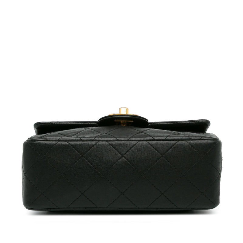 Chanel Mini Square Classic Lambskin Single Flap (SHG-vPCdug)