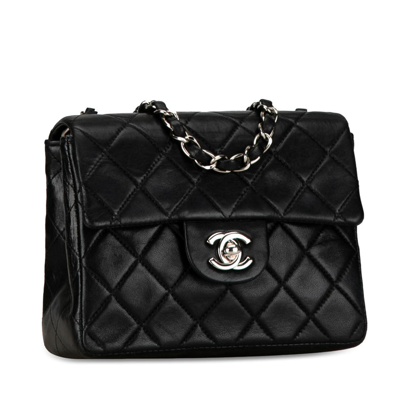 Chanel Mini Square Classic Lambskin Single Flap (SHG-0YbHqE)