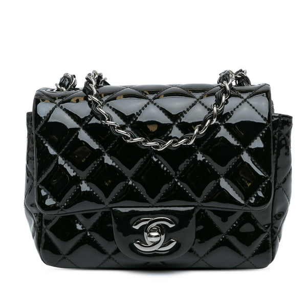 Chanel Mini Square Classic Patent Single Flap (SHG-MhyuAt)