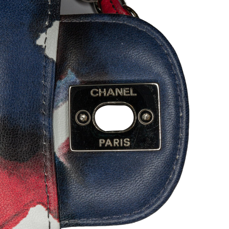 Chanel Mini Square Classic Printed Lambskin Airlines Flap (SHG-jTZMhW)